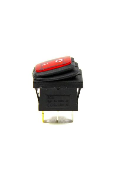 Kampa Bellows Illuminated Switch Red On Off 3 Pin Button Pushbutton Switch