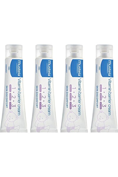 Mustela Vitamin Barrier 1-2-3 Pişik Kremi 100 Ml X4 Adet