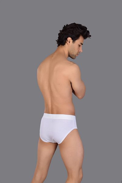 SOLFEJ BOXER Λευκό Ανδρικό Slip - Solfej Βαμβακερό, Bias