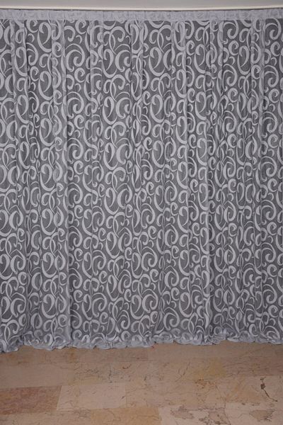 AKÇA TEKSTİL Moon Model Gray Color Single Wing Ready-made Planted Pleated Background Curtain 300*260 Cm