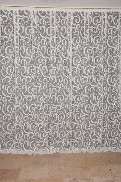 AKÇA TEKSTİL Single Wing Cream Colored Pre-Sewn Pleated Moon Model - 300*260 Cm