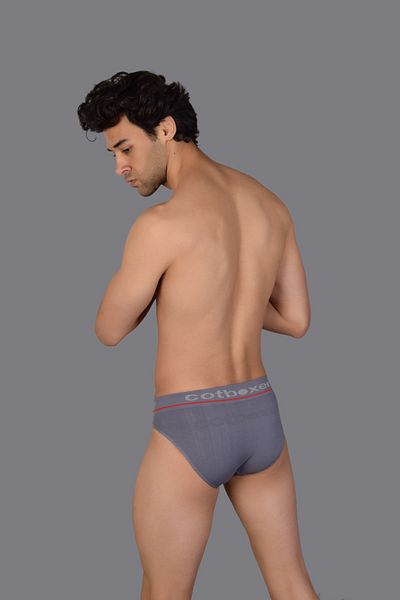 COTBOXER Γκρι ανδρικό slip - Χωρίς ραφή και εξαιρετικά μαλακές μικροΐνες
