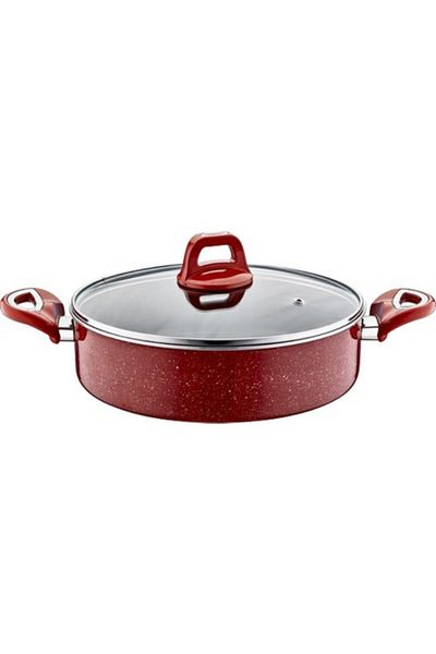 Kahramanlar 30 cm Teflon Tile Karnıyarık Pot - Double Base