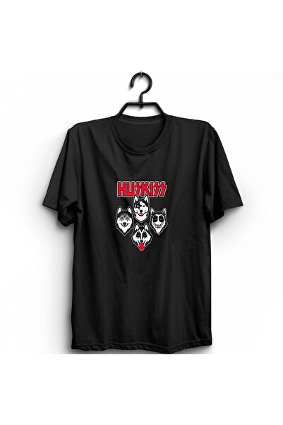 The Fame Huskiss, Kiss, Sibirska haskija, Haski, Muzika, Humor T-shirt