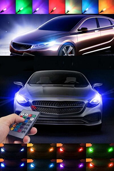 Z Tech 18 Led Rgb T10 Kumandalı Çakarlı Park Ampülü