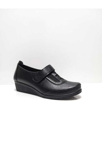 YADE MODA Дамски черни ортопедични обувки с гел опора