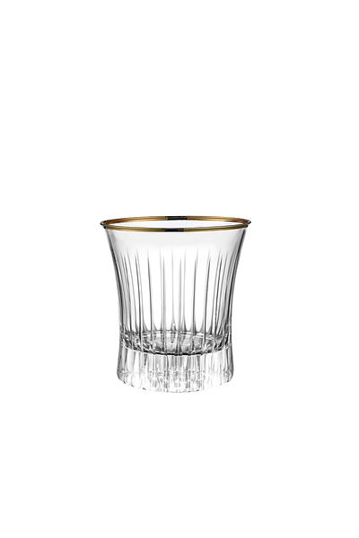 KCD Lavita Gold Cut Hand Decor Gilded 6 Pieces Patterned Water Glass Set