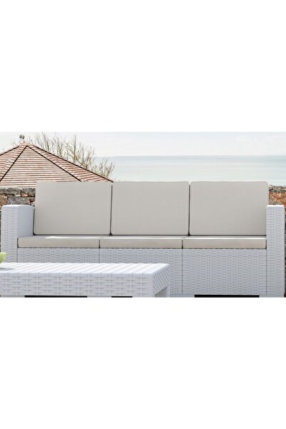 Siesta Rattan Monaco Üç Kişilik Dış Mekan Koltuğu (minderli)