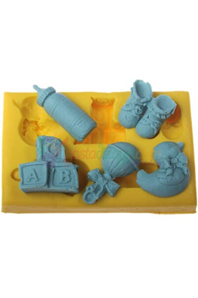 renklidüşler Bebek Objeleri 1 Mum Sabun Kokulutaş Silikon Kalıp