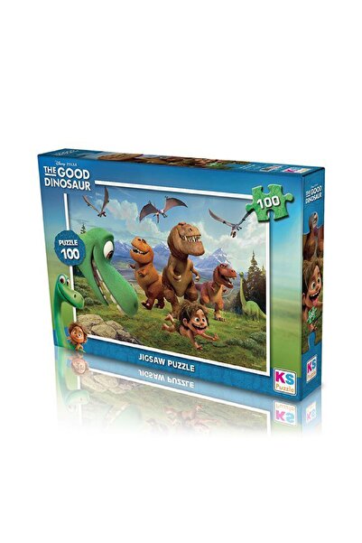 Ks Puzzle لغز الديناصور الجيد الممتع والتعليمي المكون من 100 قطعة للأطفال