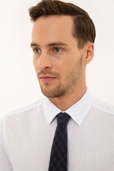 Pierre Cardin Λευκό Slim Fit πουκάμισο