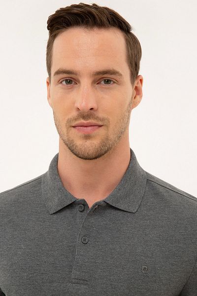 Pierre Cardin Ανδρικό φούτερ Anthracite Melange Slim Fit G021GL082.000.1100692
