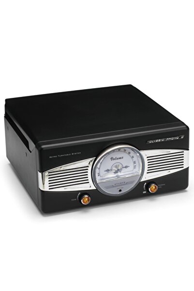 Genel Markalar Tt-27 Siyah Dahili Hoparlörlü Retro Pikap