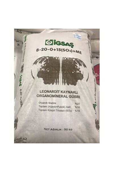 İGSAŞ Organomineral Organik Bitki Azot Fosfor Kükürt Gübre 50 Kg