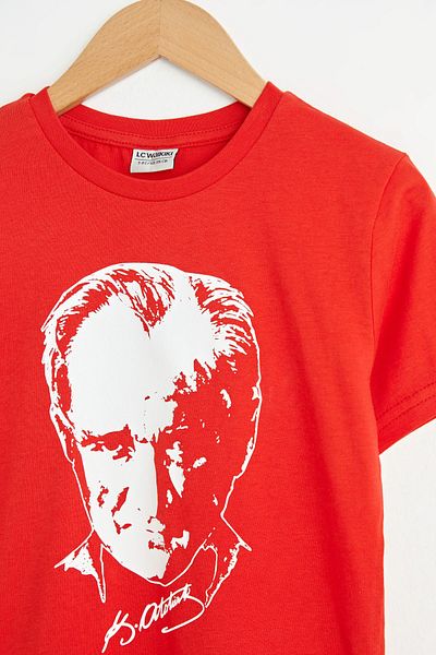 LC Waikiki Boy's Vivid Red Hmw T-Shirt