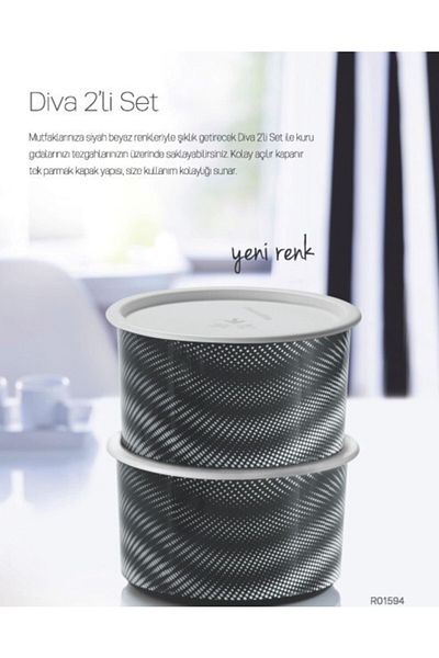 Tupperware Single Finger Diva Set of 2 1.4 Lt