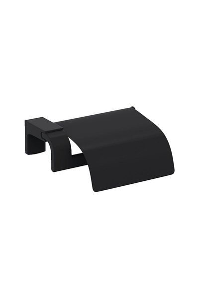 Tema 71009-2m Premium Matte Black Toilet Paper Holder