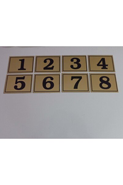 Adhesive Door Number 6x8 cm