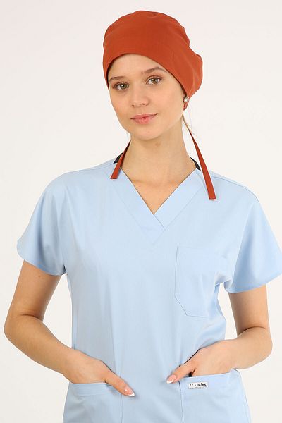 Owlet Medikal Dark Brick Color Surgical Bonnet