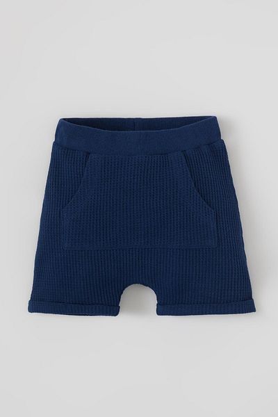 DeFacto Unisex Regular Fit Basic Cargo Pocket Textured Shorts