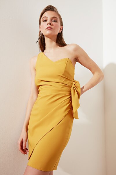 Trendyol Collection Dress - Yellow - Wrapover