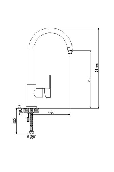 Newarc 971531 Model Domino Sink Faucet