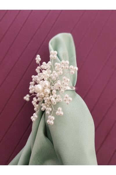 pekars Gümüş Kartanesi Peçete Yüzüğü Halkası 12 Adet