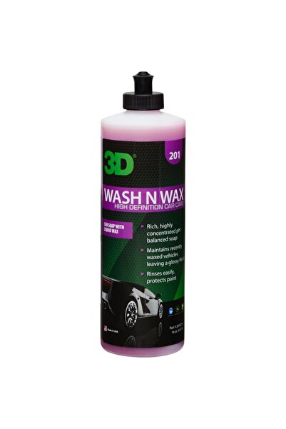 3D Wash N Wax- Cilalı Oto Şampuanı 473 ml.