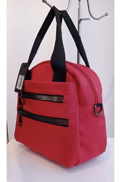 Onix Accessories Kumiss Color Front Two Zipper Detailed Pocket Shoulder and Hand Bag