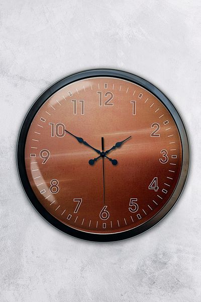 Kasva Concept Gift 40 cm Black Metal Classic Wall Clock