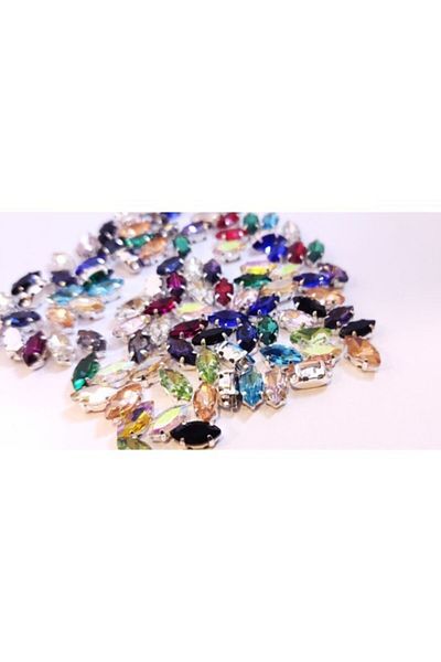 yiğit aksesuar 5X10 (1 cm) Shuttle Case Planted Glass Stone 250 Pieces