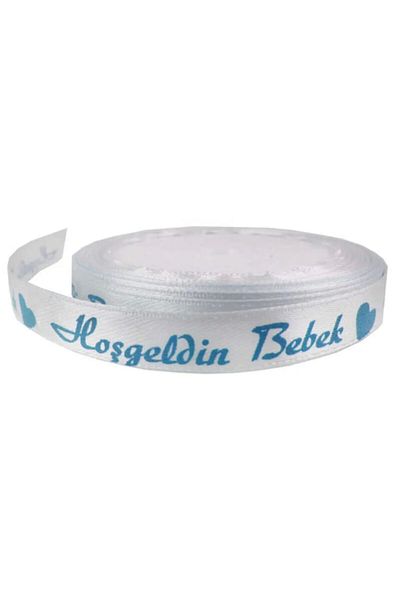 Hayaller Dükkanı Κορδέλα καλωσορίσματος μωρού 10 Mt Blue Satin - PK