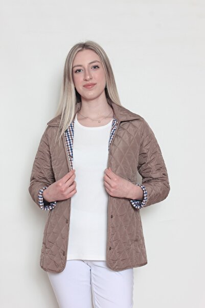 Cottoncool Women's Beige Spring Quilted Coat