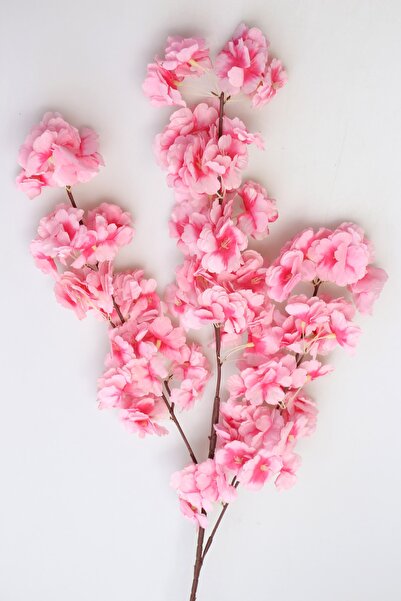 Yapay Çiçek Deposu Bahar Dalı Dekoratif Yapay Çiçek 100cm Pembe-pudra