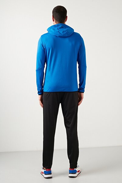 DMR-X Erkek Kapüşonlu Fermuarlı Likralı Diz Yapmayan Dalgıç Eşofman Takımı