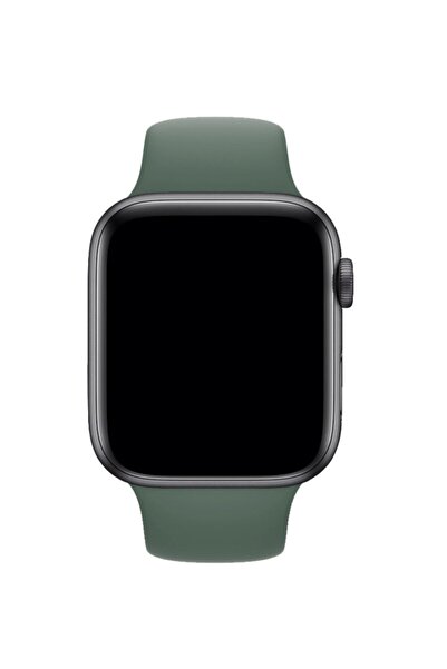 Fuchsia Apple Watch Uyumlu 38 - 40 mm S/M Ölçülerinde Çam Yeşili Spor Kordon