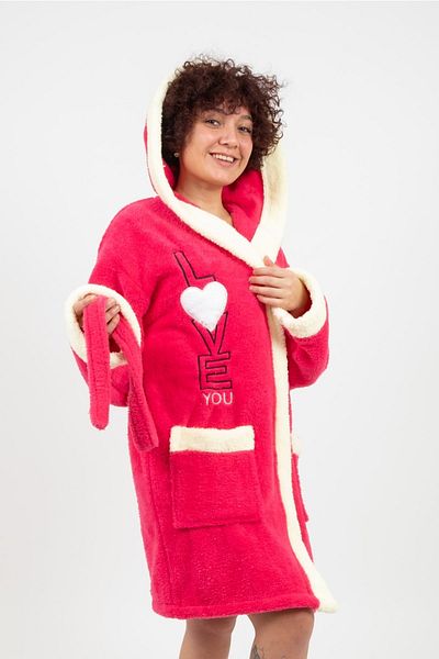 Damlaiso Μπουρνούζι με κουκούλα Welsoft-fleece-βελούδινο Νοεμβρίου