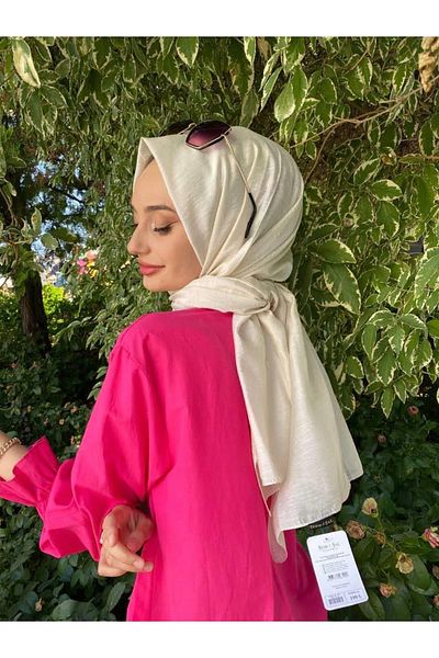 şehri şal Ipekyolu Scarf Şehr-i Shawl Herbal Single Color Shawl 5467 Cream