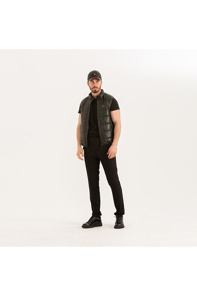 Tamer Tanca Men's Genuine Leather Vest Leather Coat 382 2160 Erk Leather Vest Sk22/23
