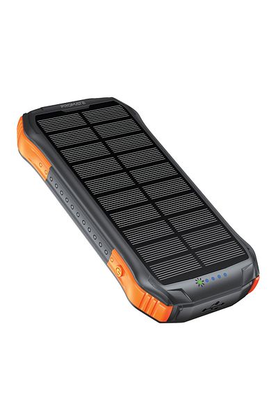 Promate بنك الطاقة الشمسية Promate Rugged EcoLight™ بسعة 10000 مللي أمبير/ساعة SolarTank-10PDQi