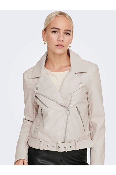 ONLY Μπουφάν Onlvera από συνθετικό δέρμα Biker Cc Otw με λεπτομέρεια από συνθετικό δέρμα με ζώνη