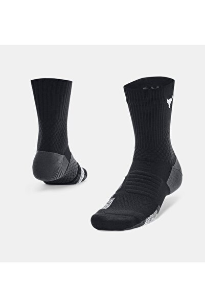 Under Armour Unisex Project Rock ArmourDry™ Playmaker Mid-Crew Çorap 1376230-001