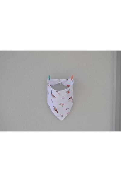 Vegüba Organic Cotton Double Layer Muslin Fabric with Two Snaps Baby Drool Bi...