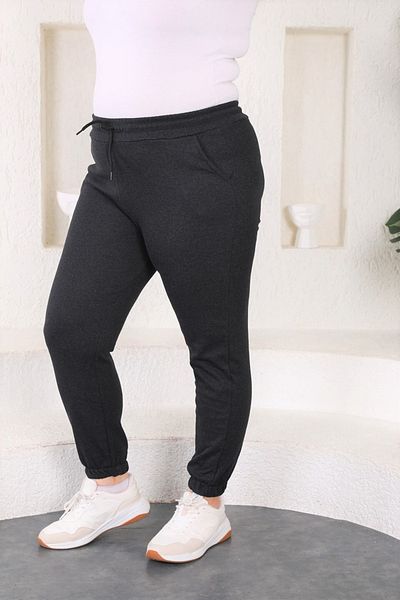 WestBound Pantaloni de sport Jogger Antracit de mărime Plus pentru femei