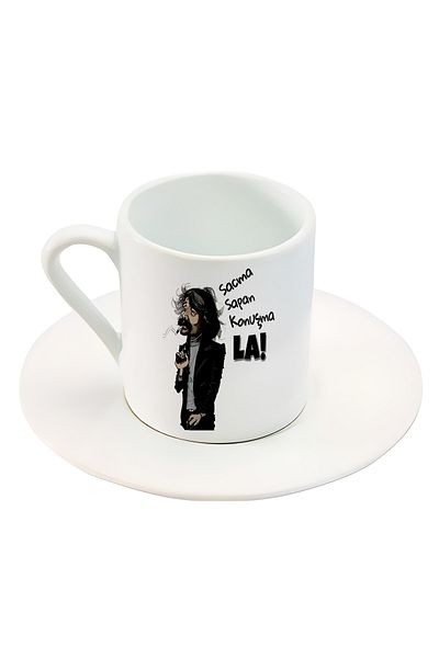 GünayStore Nonsense Talk La! Behzat Ç.2 Turkish Coffee Cup Set