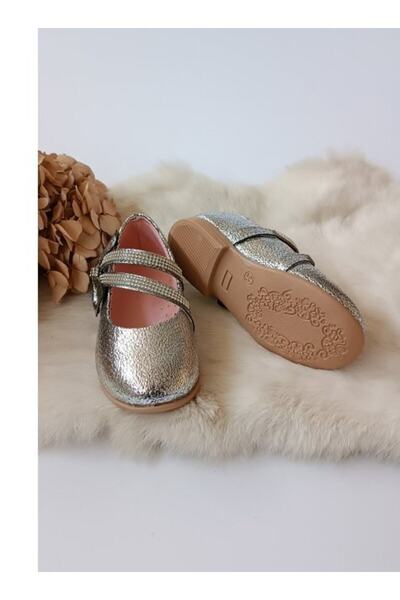 Hodore Μπαλέτο μπαλαρίνας Lenora Silver Girls