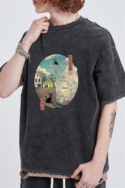 Touz Πλένεται Little Witch Kiki Unisex Vintage T-shirt