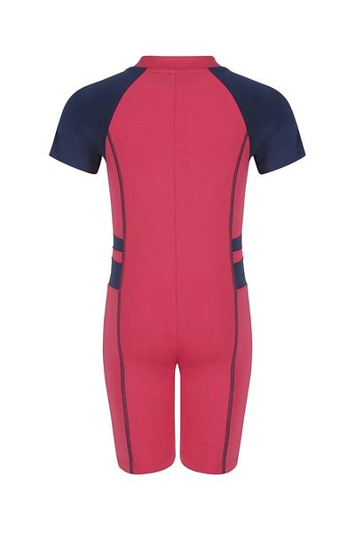 TESMAY Short Sleeve Children's Swimming Swimsuit with Cap Coverall Swimsuit