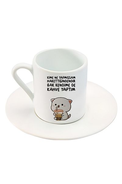 GünayStore No matter what I did to anyone, it was because they deserved it. Look, I also made coffee for myself. Set of 2 Turkish Coffee Cups