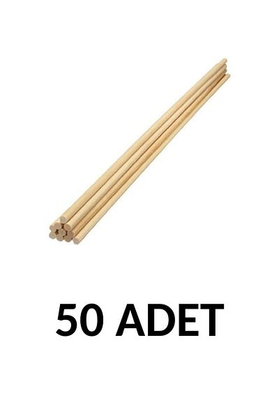 Südor 50 قطعة قضيب دائري خشبي 30 سم × 4 مم